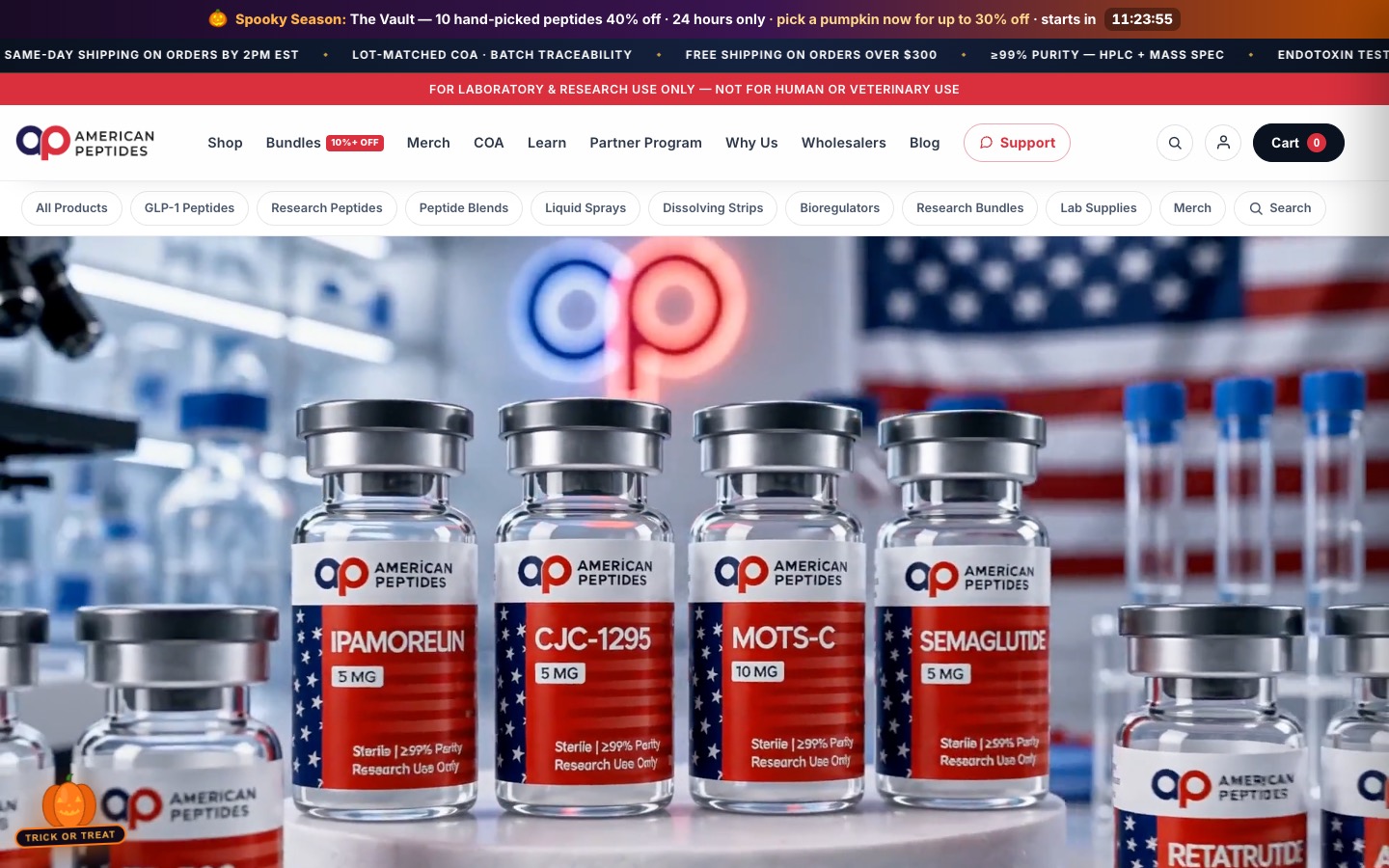 The current homepage